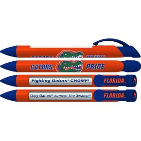 Greeting Pen University of Florida Gators Rotating Message Pens - 4 Pack (8026) Officially Licensed Collegiate Product