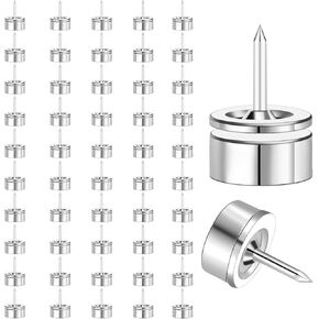 Magnetic Push Pins, 20 Sets Magnet Thumbtack for Board [1s Quick Pin] Strong Decorative Pushpins Poster Holder, Durable Map Pin Tack for Office School Supplies Wall Bulletin, Zero Hole Hold Way