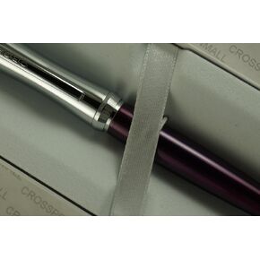 Cross Parasol Curves with Polished Chrome Appointments and Tender Purple Barrel Ballpoint Pen
