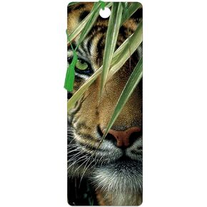 Bookmark - Emerald Forest from Deluxebase A Tiger Book Marker with lenticular 3D Artwork Licensed from Renowned Artist Collin Bogle