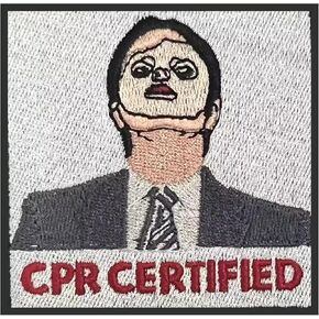 CPR Certified Morale Patch - Embroidery Patch Set for Sewing/Ironing on Jackets, Jeans, Hats, Backpacks, Socks