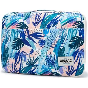 Kinmac 360 ° Cushion واقية واقية من كمبيوتر محمول مقاومة للماء مع مقبض متوافق مع LG غرام 16 بوصة و 15.6 بوصة و 16 بوصة (عشب البحر)