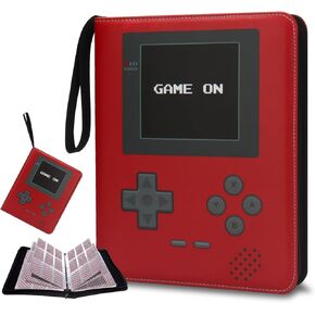 Card Binder for Pokemon 900 Pockets, HYNANCE Trading Card Binder 9-Pocket Card Collection Organizer for with 50 Removable Sheets for Boys Girls Organized