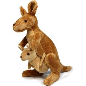 Ice King Bear Kangaroo Stuffed Animal with Removable Joey Plush Toy,12 Inches