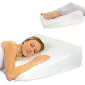 Xtreme Comforts Wedge Pillows - 7" Memory Foam Bed Wedge Pillow for Sleeping (1Pk)