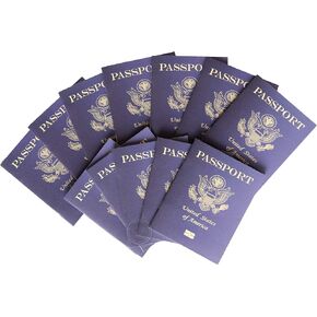 SJPRINT BLANK POSTPORT NOTERD | التظاهر جوازات السفر | مشاريع المدارس ، مفضلات الحفلات ، مجلة السفر ، ألعاب الجغرافيا ، الدراسة الاجتماعية الفصول الدراسية (24Passportsonly)
