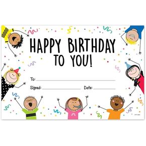 CTP Stick Kids Happy Birthday Awards (Creative Teaching Press 10861)