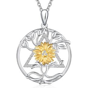 Sunflower Necklaces for Women Anniversary Birthday Gifts for Women Wife Gifts for Her You Are My Sunshine Necklace for Women Her Wedding Christmas Mother