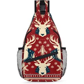 Skull Sling Bag for Women Men Goth Crossbody Shoulder Bags for Women Hiking Chest Daypack Gothic One Strap Sling Backpack Waterproof Travel Sling Bags Black