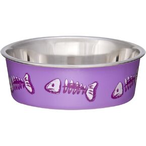 Loving Pets Fish Bella Bowl for Cat, X-Small, Lilac,7751