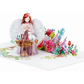 بطاقة عيد ميلاد منبثقة | 1st 2nd 3rd 4th 5th 6th 7th 8th 3d 3d Birthday Cards for Kids Kids Boy Boy Girl ابنة أخي (6x8 في - كعكة عيد ميلاد سعيد - حيوانات الغابة)