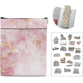 3pcs Pink Book Sleeve Magnetic Bookmark Book Cover Stickers Minimalist Simple Book Pouch for Hardcover Paperback Book Lover Gifts Librarian Bookish Gifts for Women Readers Pink Gifts