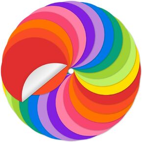 24 Pack Dry Erase Circle Dots, Colorful Whiteboard Desktop Writing Spots for Classroom Tables, Removable Vinyl Stickers Wall Decals for School Teachers