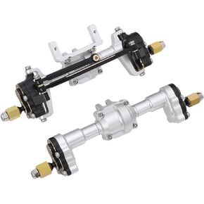 Aluminum Front Rear Portal Axle Complete Set+Brass Knuckle Cover for FMS FCX24 Power Wagon K5 FCX18 LC80 RC Crawler Upgrade Part