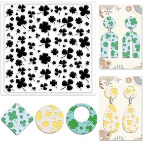 chgcraft lucky clover polymer polymer clay moture sheets four laf clover clover silicone mode clay clay mode mode sheets for polymer clay clay mowner