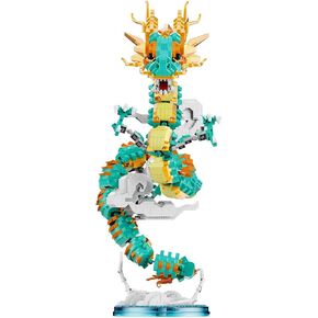 Dragon Series Auspicious Lucky Dragon Micro Building Blocks Set （2860PCS）-Building Set Model Toys Gifts for Kid and Adult