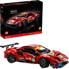 LEGO Technic Ferrari 488 GTE “AF Corse #51" 42125 - Champion GT Series Sports Race Car, Exclusive Collectible Model Kit, Collectors Set for Adults to Build