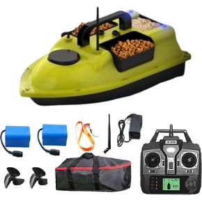 Bait Boat,RC Bait Boat with GPS,500m/546 Yards Remote Control Bait Boat,4.4LBS Loading RC Fishing Boat for Carp Fishing Hook, 2pcs Batteries with Dual Motors Fish Bait Boat