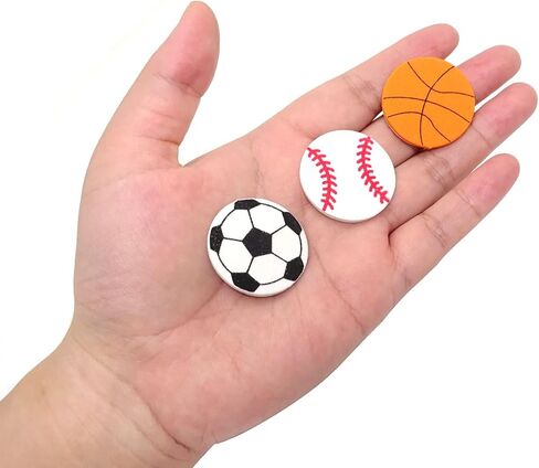 HONBAY 90PCS FOAM Sports Balls ملصقات ملصقات لكرة السلة لكرة السلة للبيسبول شارات لزخارف الحفلات تحت عنوان الكرة (3 نمط) in Saudi Arabia