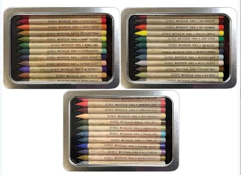 Ranger Ink Bundle - Tim Holtz Distress ALL available Watercolor Pencils 75 total. Sets 1, 2, 3, 4, 5, and 6. Plus the additional 3 colors: Black Soot, Picket Fence and Scorched Timber. in Saudi Arabia