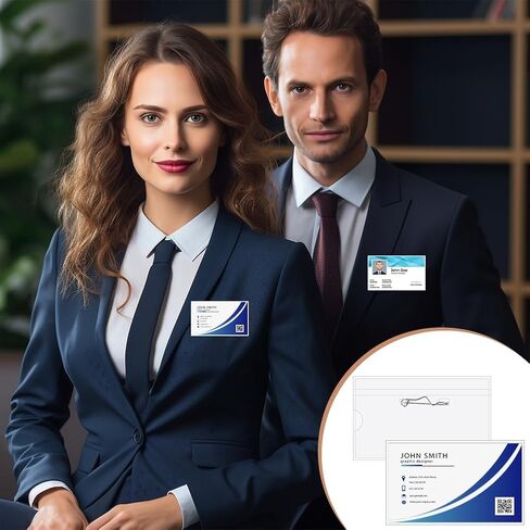 50 PCS PIN نمط اسم شارة حامل الشارة البلاستيكية واضحة مع علامات معرف العلامات مع دبابيس الأسم in Kuwait