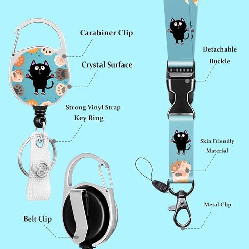 Lanyards for ID Badge Holder Pink Bow Badge Reel for Women Cute Nurse Teacher Name Tag Clip Retractable Keychain Heavy Duty Work Office Gifts Accessories RN LPN CNA MA Medical Nursing Breakaway in Kuwait