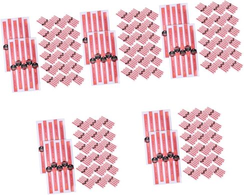 GANAZONO Labels Stickers Adhesive Labels Cake Decorations 300 Pcs Stickers Kraft Paper Pink Strip Packing Box Chocolate Box Cake Decor Packaging Sticker in Saudi Arabia