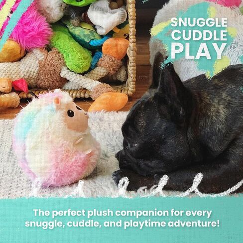 SnugArooz Young Yeti with Repair Patch - Soft Plush Dog Toy with Squeaker & Crinkle Sounds - Eco Friendly - for Small to Medium Dogs and Durable in Kuwait