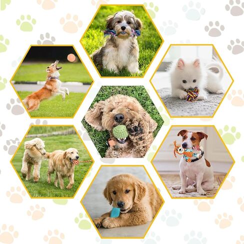 20pcs ألعاب التسنين الجرو ، ألعاب الكلاب الصاخبة ، ألعاب الحبل ، ألعاب الكلاب التفاعلية لإبقائها مشغولة ، مضغو ، ألعاب الحيوانات الأليفة للكلاب الصغيرة ، سلة لعبة الكلب مليئة بالمرح in Saudi Arabia