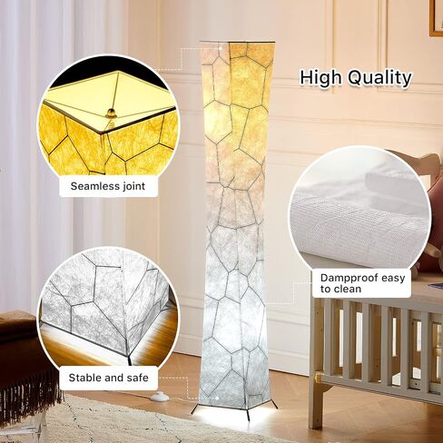 مصباح أرضية Chiphy ، 52 "(S) مصباح أرضي ، 10 سطوع قابلة لل dimmable 2700k-6500k درجة حرارة اللون ، عاكس النسيج الرخامي ، مع مصباح عن بعد ، حديث لغرفة المعيشة ، غرفة نوم ، غرفة أطفال ، مكتب in Saudi Arabia