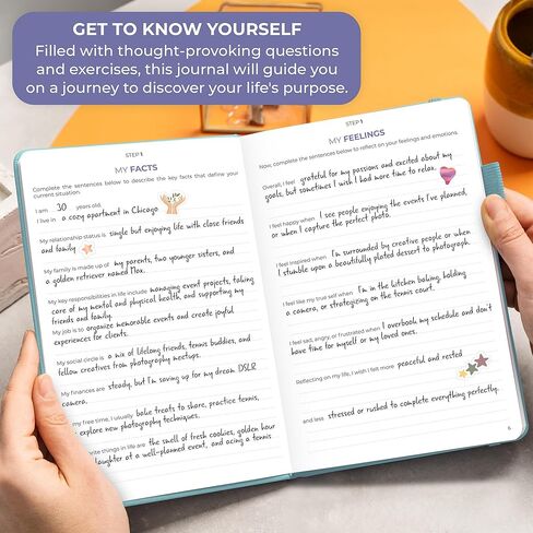Clever Fox Purpose Seeker Journal – Guided Manifestation & Life Reflection Planner for Daily Self-Exploration, Goal-Setting & Gratitude (Mystic Blue) in Kuwait