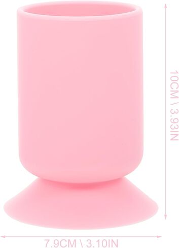 FOMIYES Silicone Suction Cup Pen Holder Pen Holders for Desk Pencil Case Organizer Makeup Brush Holders for Vanity Non Slip Flower Vase Makeup Organizer Desktop Storage Bucket in Kuwait