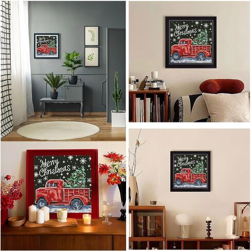 Zhenqing Santa Claus 11ct Cross Stitch Kits ، Santa's Secret Christmas Cross Stitch ، Kit Punch Stitching Kit ، للمبتدئين في Christmas Christmas Cross Stitch (67158) in Kuwait