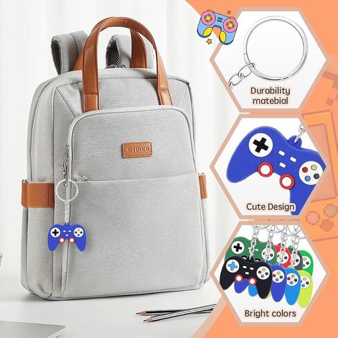 24PCS Video Game Party Favors, Mini Game Controller Keychains, Goodie Bags Keychain, Game Controller Theme Gift for Child Birthday Party, 8 Colors (24pcs) in Kuwait