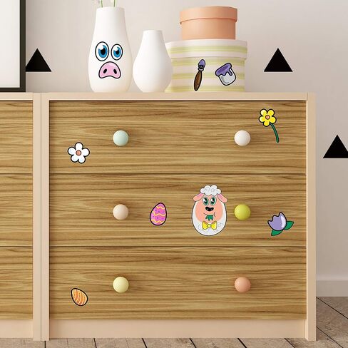 JOYIN 24 PCS Easter Stickers Mix and Match Make a Face Animal Stickers with Easter Egg Themed Pig, Bunny, Chicken, Cow, Sheep, Duck Party Favor Supplies, Art and Craft in Saudi Arabia