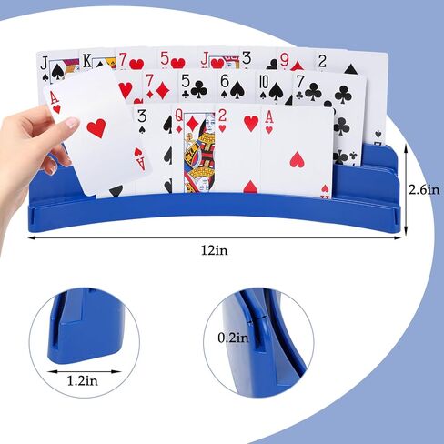 2 حزمة من ثلاث طبقات لعب أوراق لعب ， حامل البطاقة للأطفال كبار الكبار حامل البطاقة المجانية لحفلات لعبة البوكر لبطاقات العائلة in Kuwait