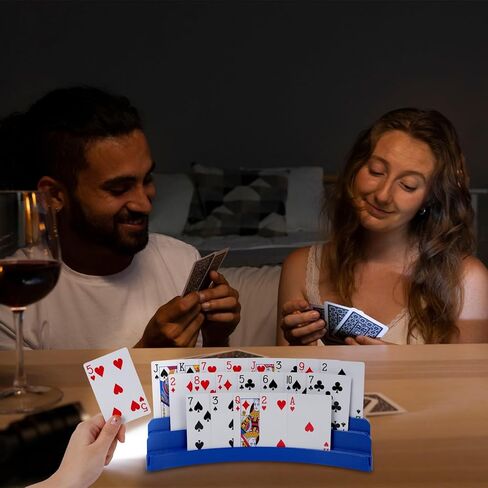 2 حزمة من ثلاث طبقات لعب أوراق لعب ， حامل البطاقة للأطفال كبار الكبار حامل البطاقة المجانية لحفلات لعبة البوكر لبطاقات العائلة in Kuwait