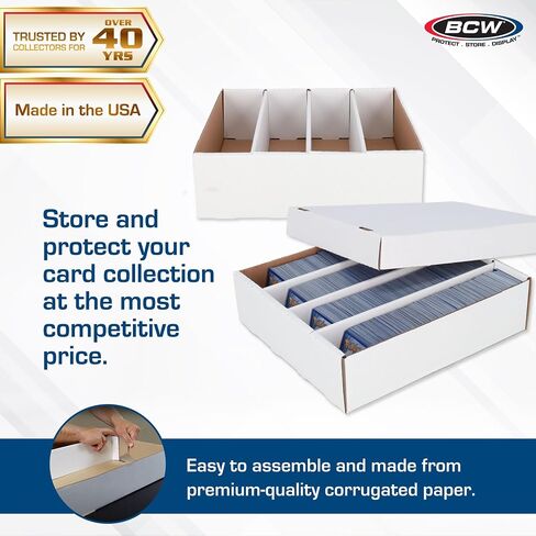 BCW Monster Box - 4ct Trading Card Storage Box | Holds 3200 Cards | Sports & Trading Card Storage in Saudi Arabia