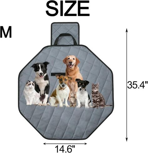 Hamiledyi Washable Pee Pads for Dog Octagon Dog Playpen Mat Reusable Puppy Training Pad Non-Slip Absorb Water Whelping Pads for Incontinence Potty Playpen Crate in Saudi Arabia