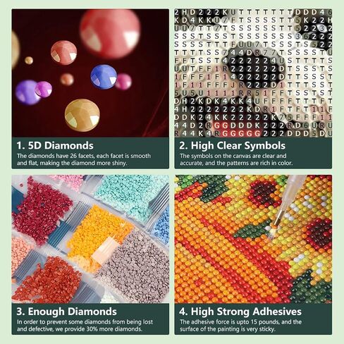 مجموعات الرسم من الماس Sanjee للبالغين ، 5D DIY Cute Dog Diamond Art Kits ، Round Full Drill Diamond Dots Paints Diamond Painting for Home Wall Decoration Gift ، 12x16inch in Kuwait