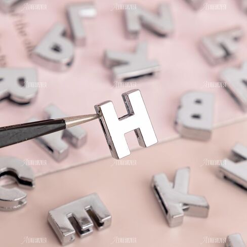 Auear ، Slide Charms Alphabet ALPHABET A-Z الحروف الأبجدية لأساور DIY معصمة الأساور صنع المجوهرات in Kuwait