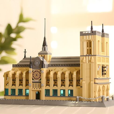 Paris Louvre Museum Model Building Blocks Set Micro Bricks World Famous Architecture Educational Toys for Kids Adults 3377 Piece Birthday in Saudi Arabia