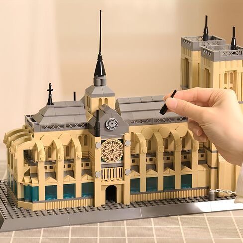 Paris Louvre Museum Model Building Blocks Set Micro Bricks World Famous Architecture Educational Toys for Kids Adults 3377 Piece Birthday in Saudi Arabia