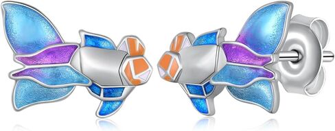 أقراط الأفوكادو من الفضة الإسترلينية عيار 925 على شكل قطة الأفوكادو هدية للنساء in Kuwait