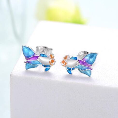 أقراط الأفوكادو من الفضة الإسترلينية عيار 925 على شكل قطة الأفوكادو هدية للنساء in Kuwait