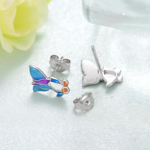 أقراط الأفوكادو من الفضة الإسترلينية عيار 925 على شكل قطة الأفوكادو هدية للنساء in Kuwait