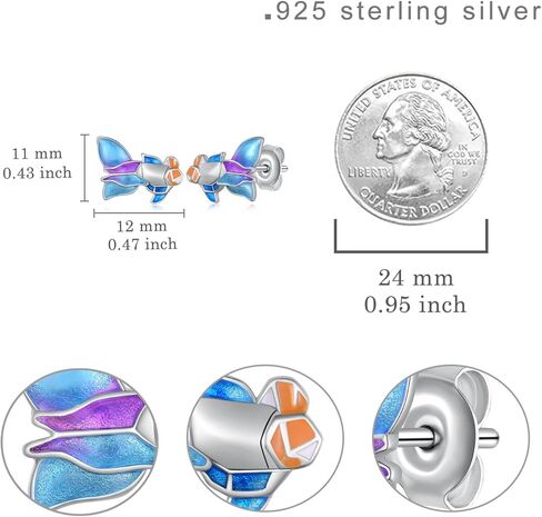 أقراط الأفوكادو من الفضة الإسترلينية عيار 925 على شكل قطة الأفوكادو هدية للنساء in Kuwait