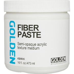 Golden Molding Paste Medium - Fiber, 16 oz jar