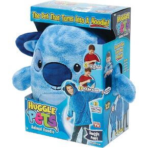 Ontel Huggle Pets Blue Puppy Animal Hoodie , Medium (Pack of 1)
