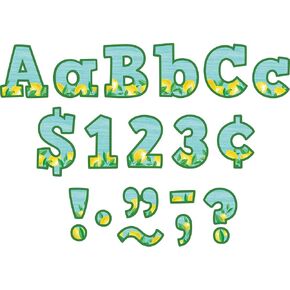 أنشأ المعلم الموارد الليمون Zest Bold Block 4 "Letters Combo Pack (TCR8497)
